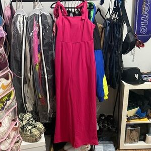 Elegant Pink Maxi Dress